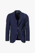 Giacca Gaeta monopetto in lana vergine bluette