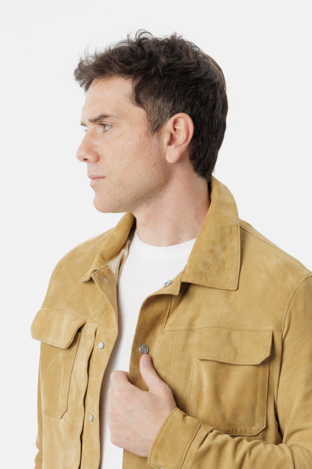 Camel suede jacket