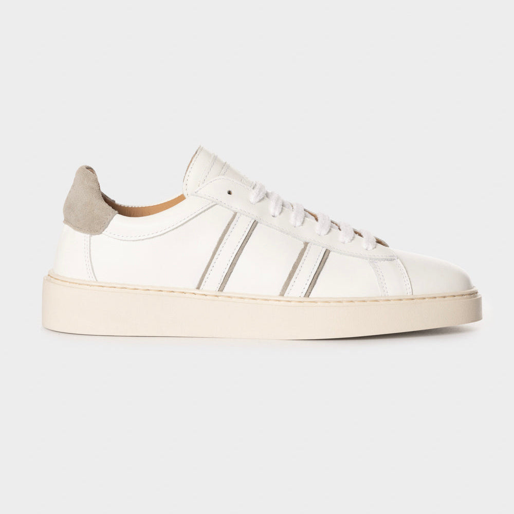 White/cloud leather sneaker