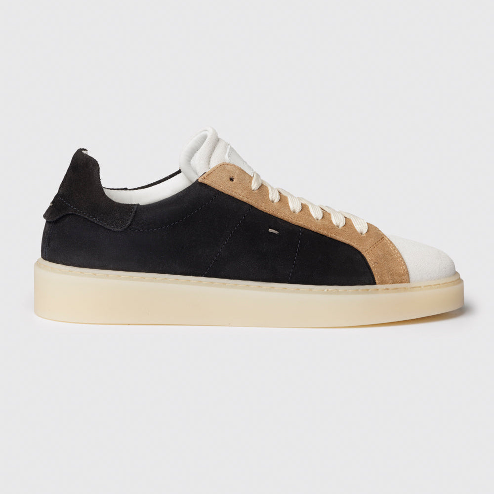 Blue/sand Suede Sneaker