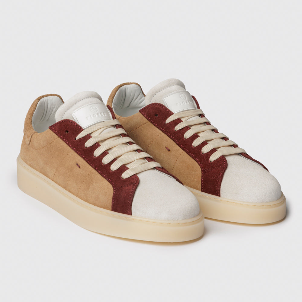 Suede Sneaker flesh/barolo