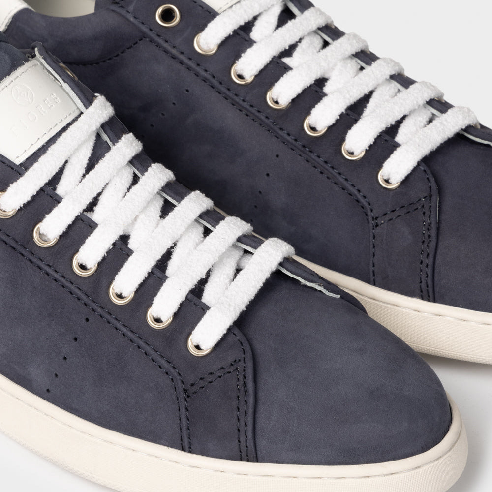 Nubuck denim sneaker