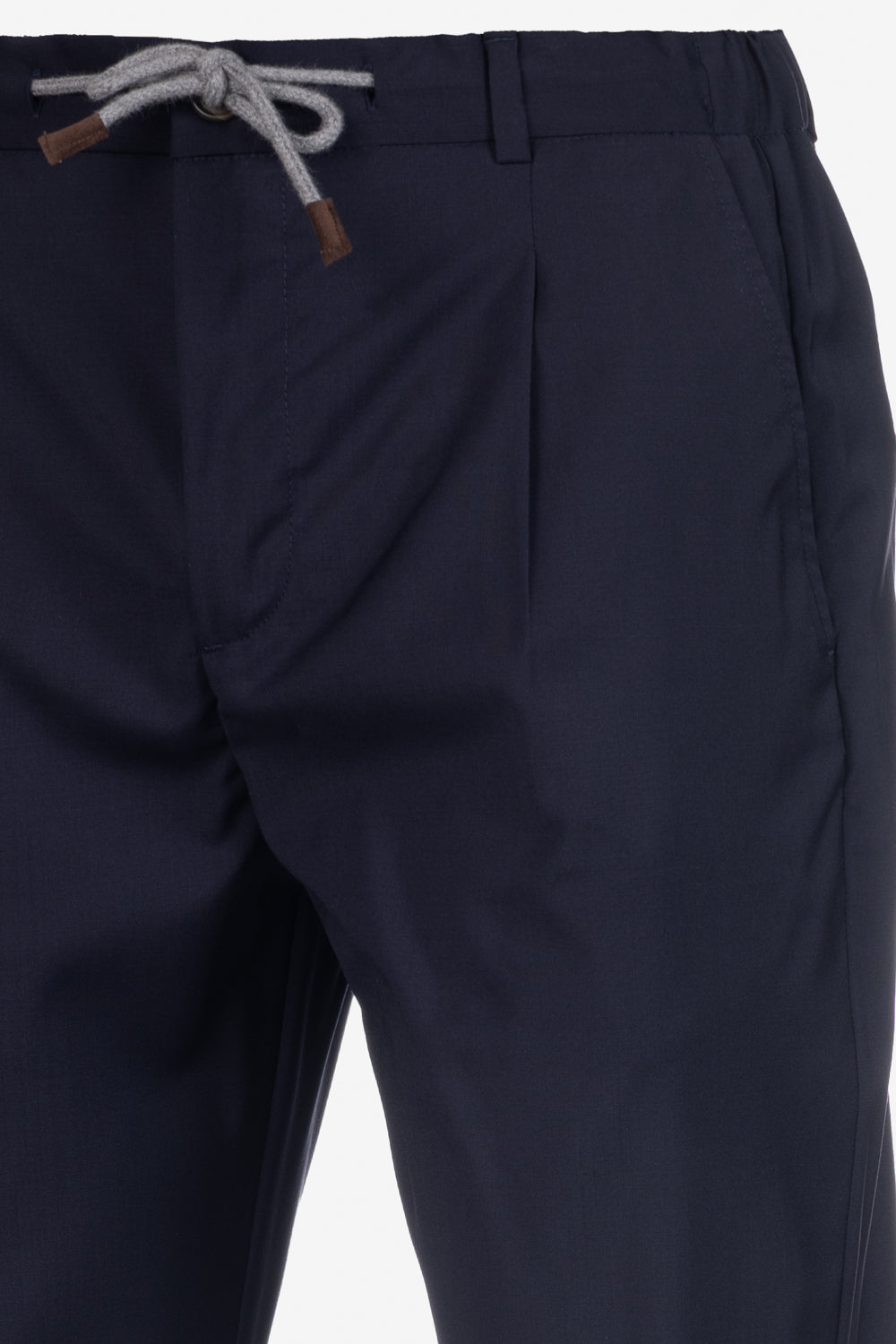 Amalfi trousers in virgin blue wool