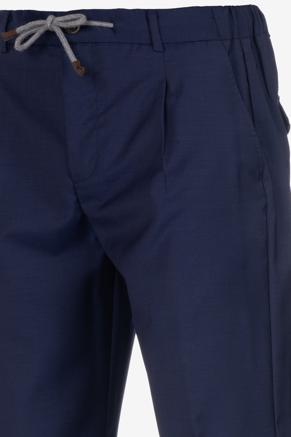 Amalfi trousers in cornflower blue virgin wool