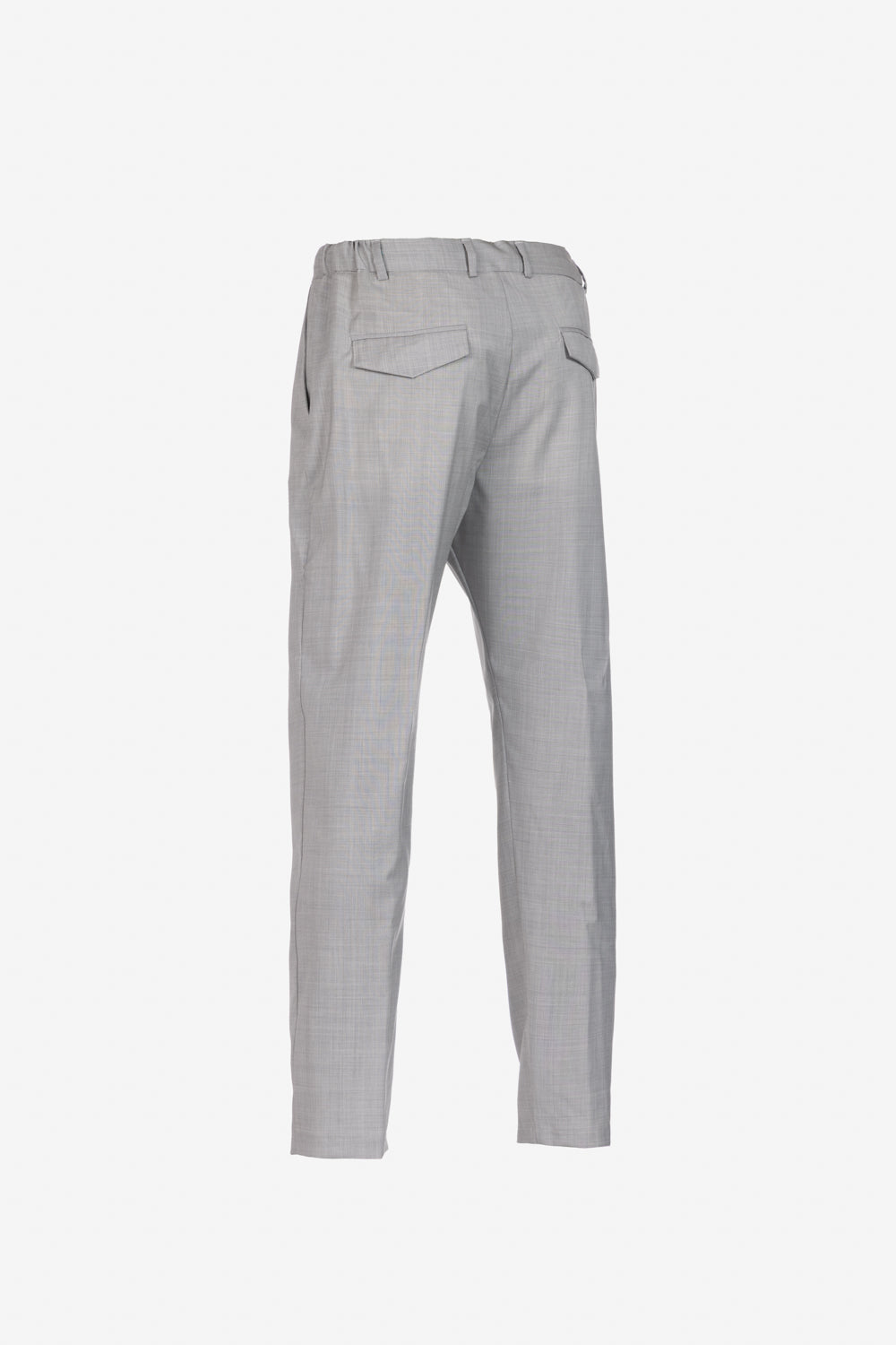 Amalfi light grey virgin wool trousers