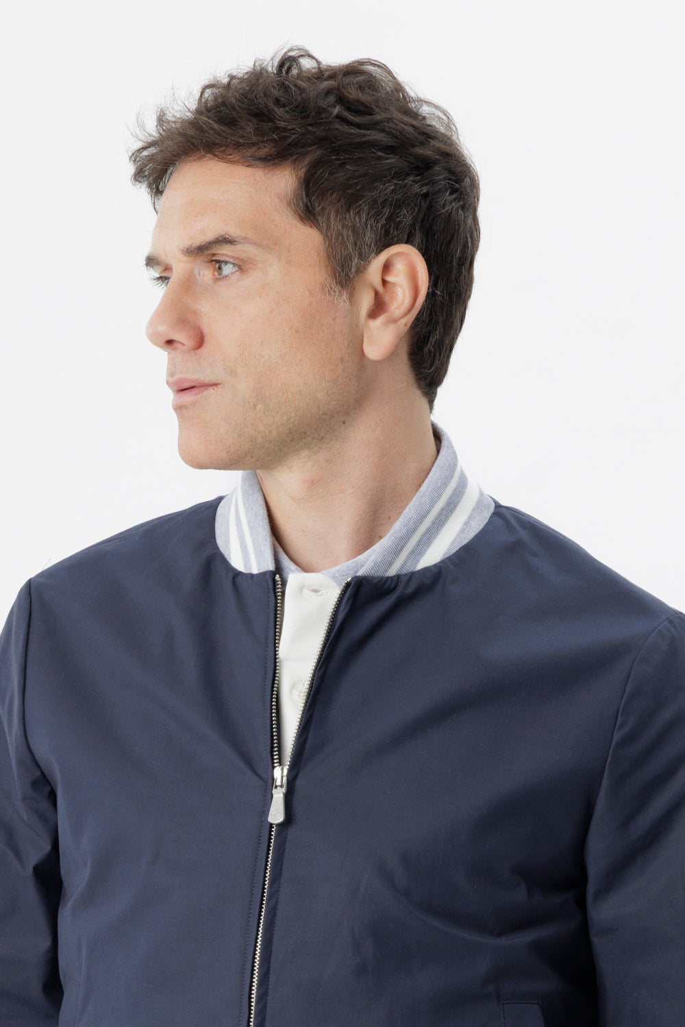 Navy technical cotton college bomber jacket