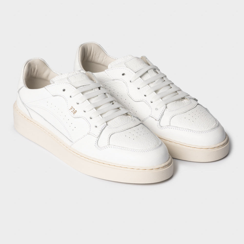 Sneaker F38 white/beige leather