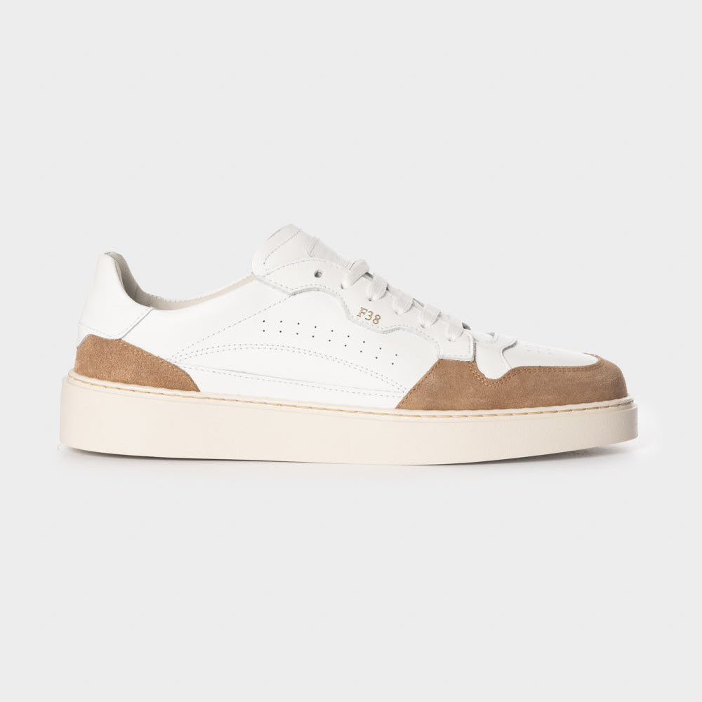 Sneaker F38 white/flesh leather