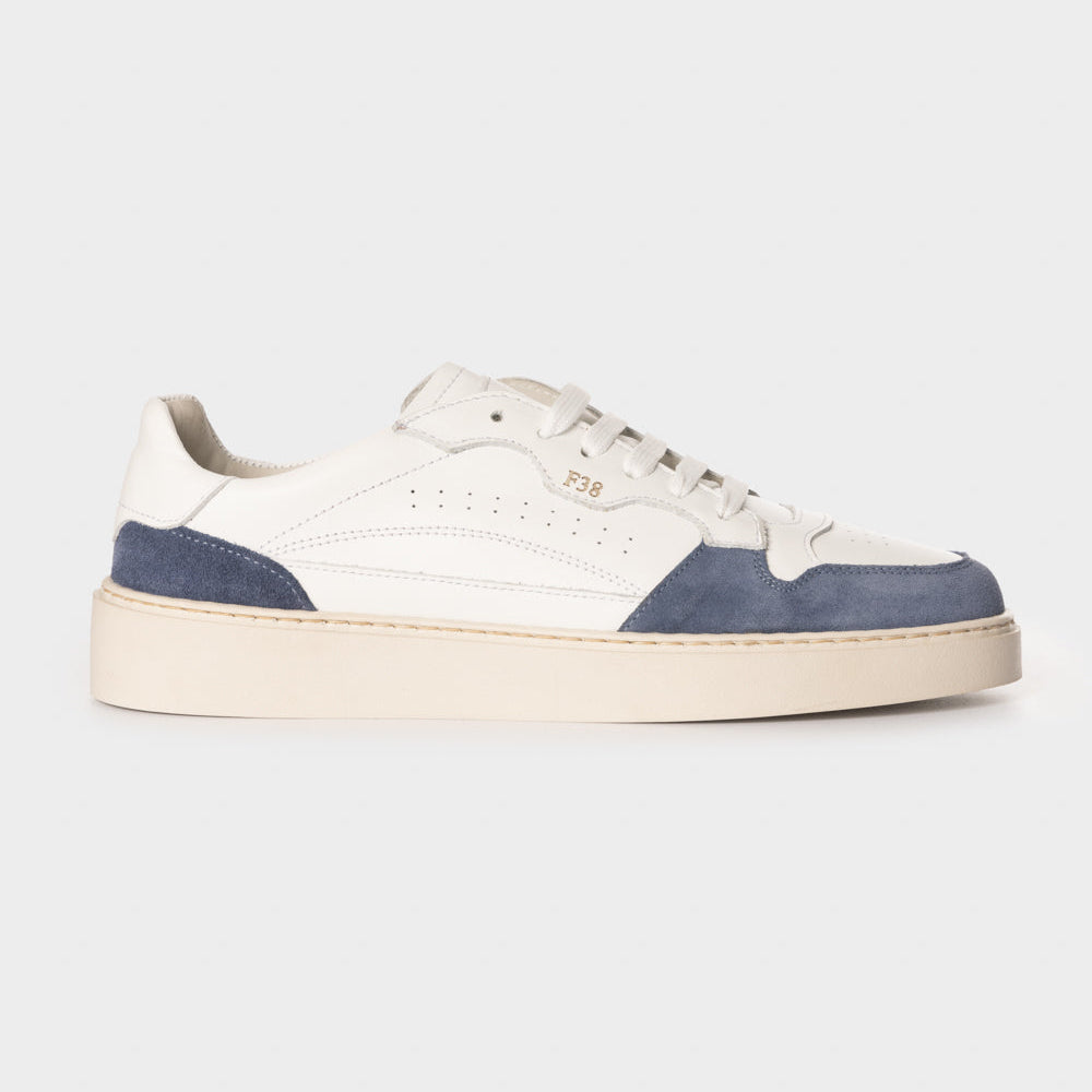 Sneaker F38 white/denim leather