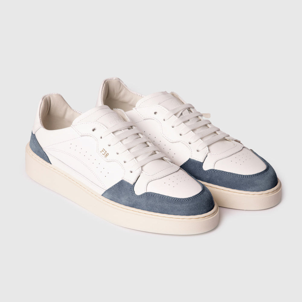 Sneaker F38 white/denim leather