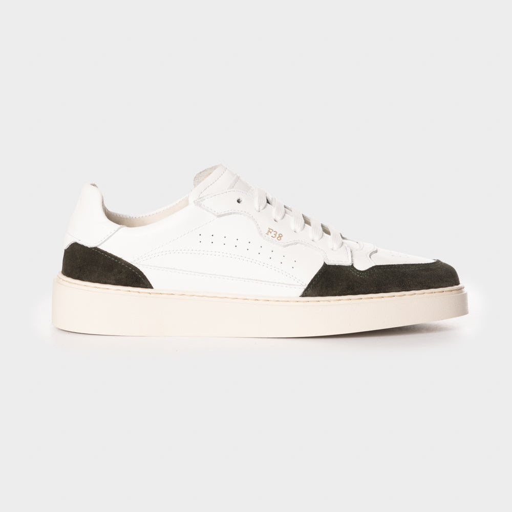 Sneaker F38 white/loden leather
