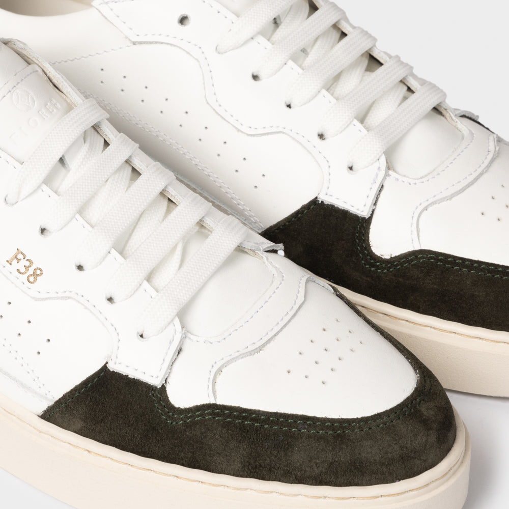 Sneaker F38 white/loden leather