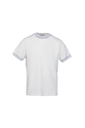 White ribbed cotton T-shirt