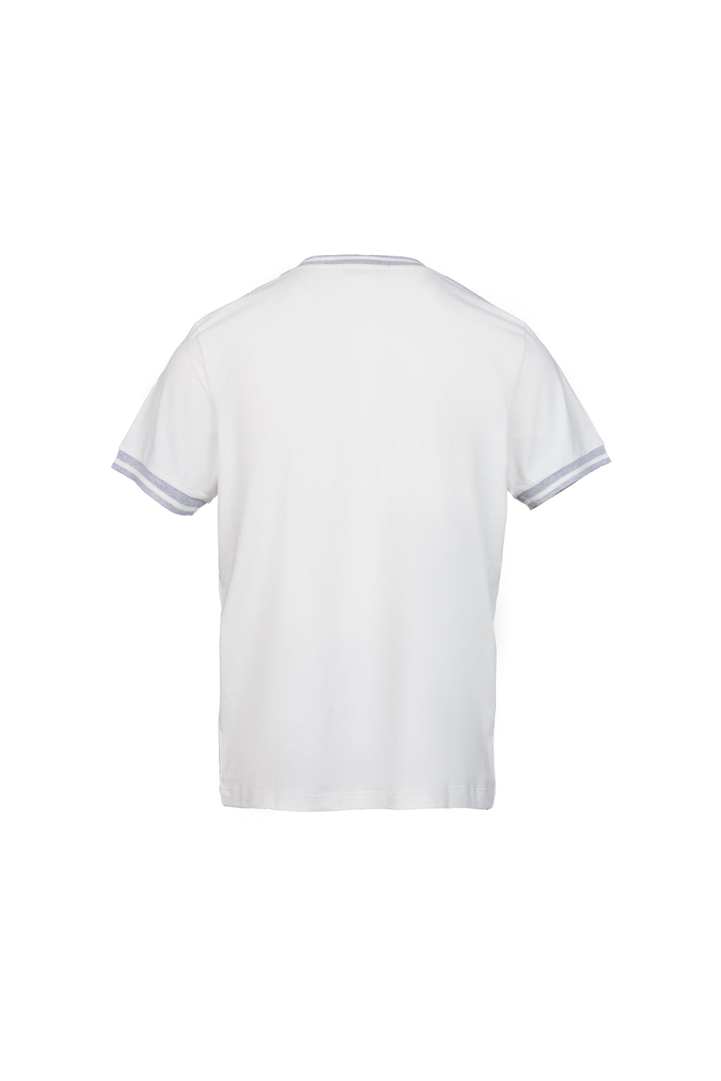 White ribbed cotton T-shirt