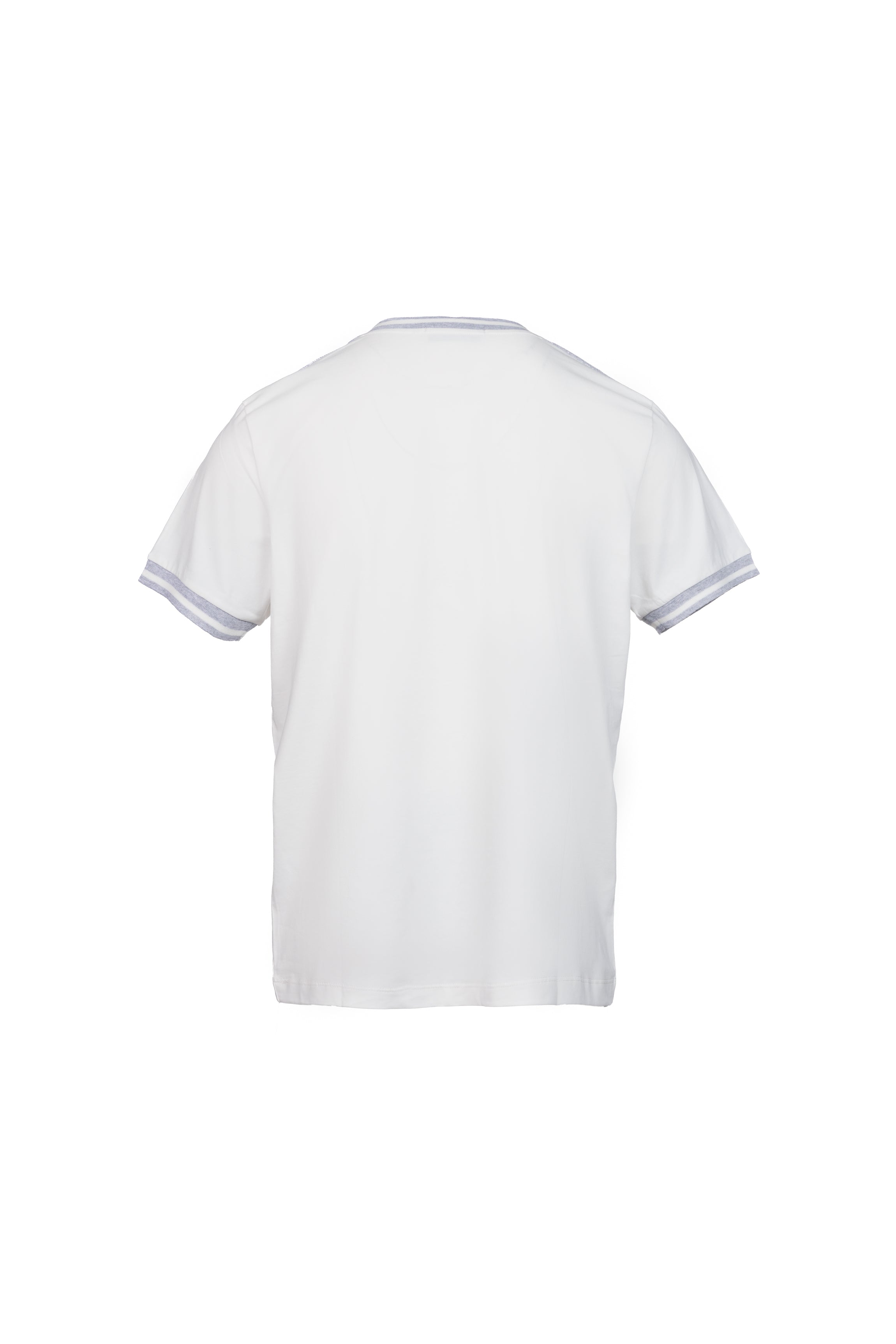 White ribbed cotton T-shirt