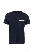 Blue cotton T-shirt