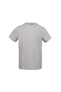 Cotton T-shirt with contrasting gray trim