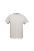 Cotton T-shirt with contrasting sand trim