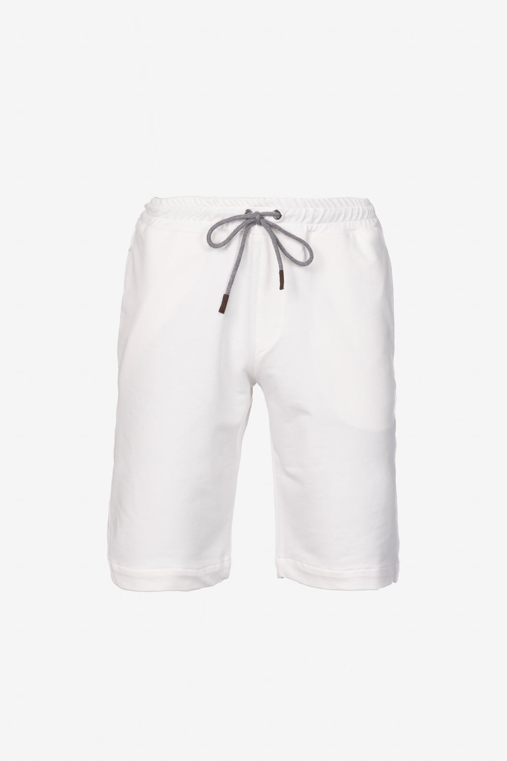 White cotton Bermuda shorts