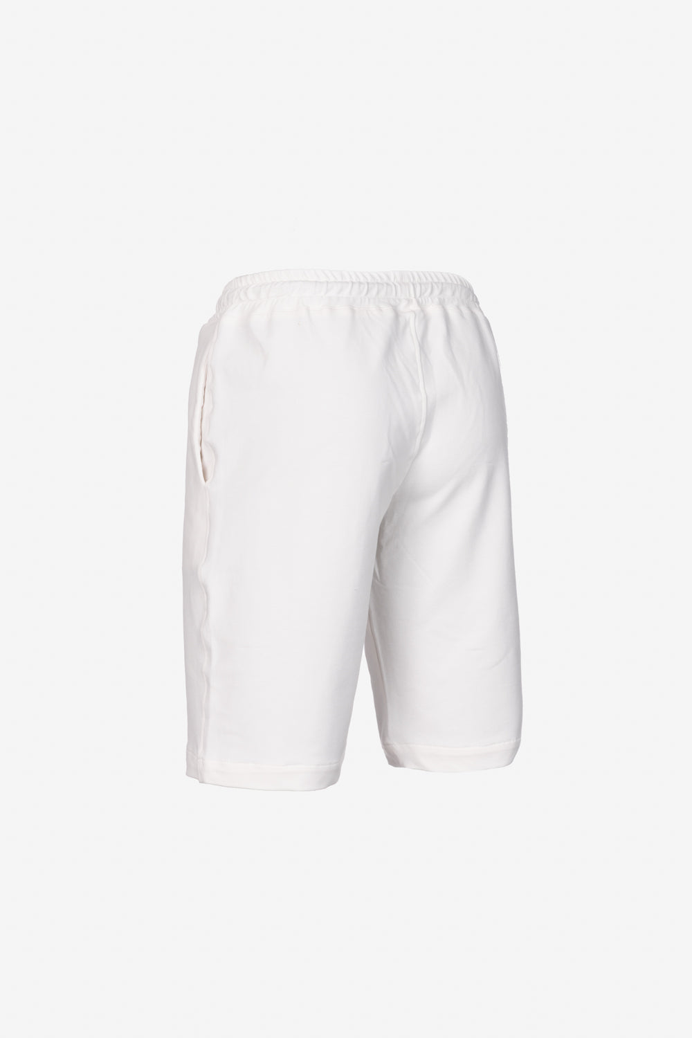White cotton Bermuda shorts
