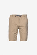 Bermuda con pence e coulisse beige