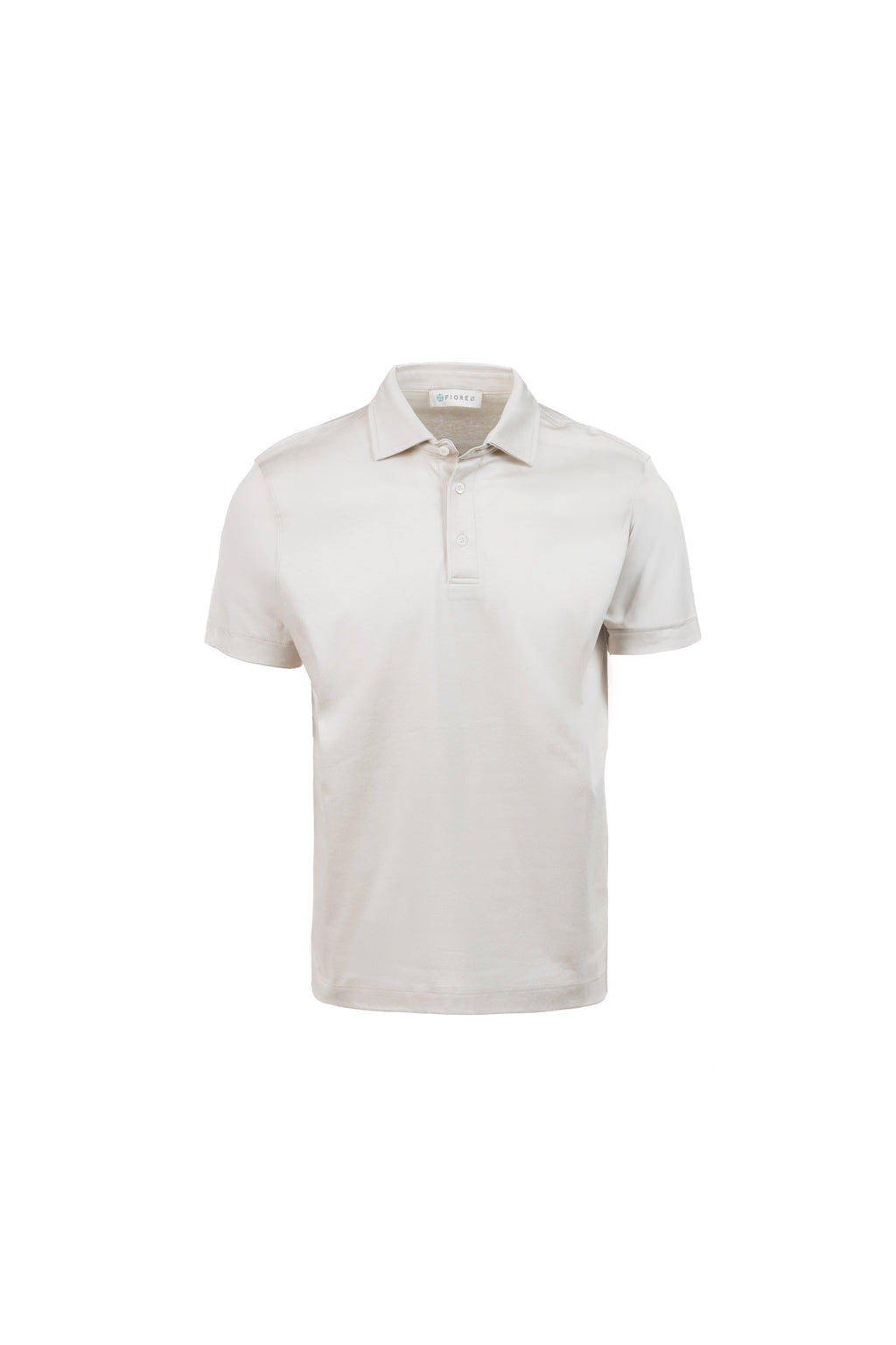 Beige Pima Cotton Polo Shirt
