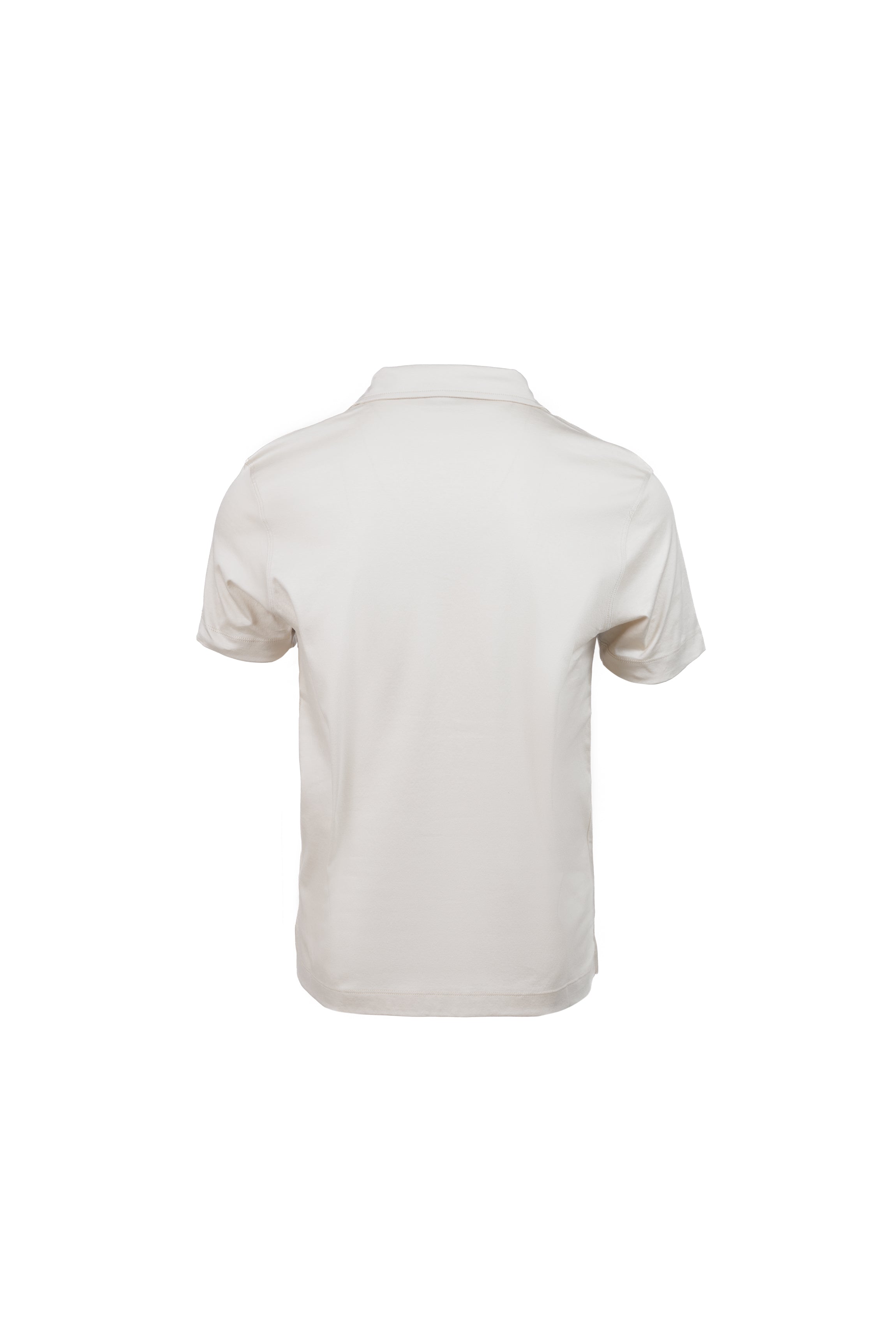 Beige Pima Cotton Polo Shirt