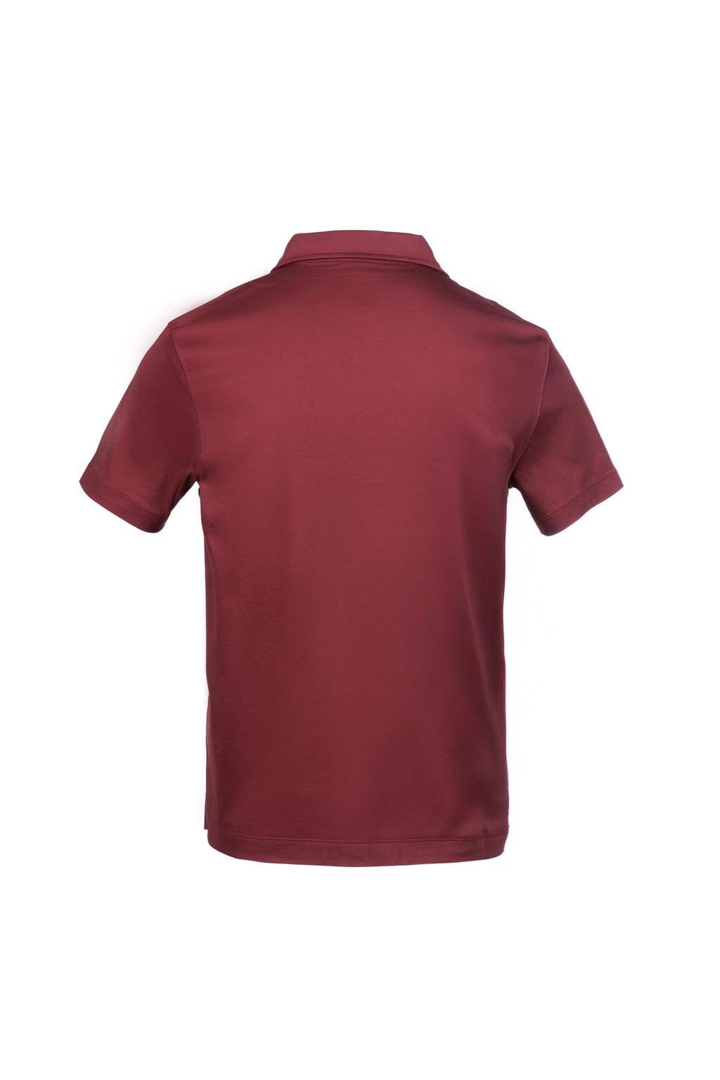 Burgundy pima cotton polo shirt