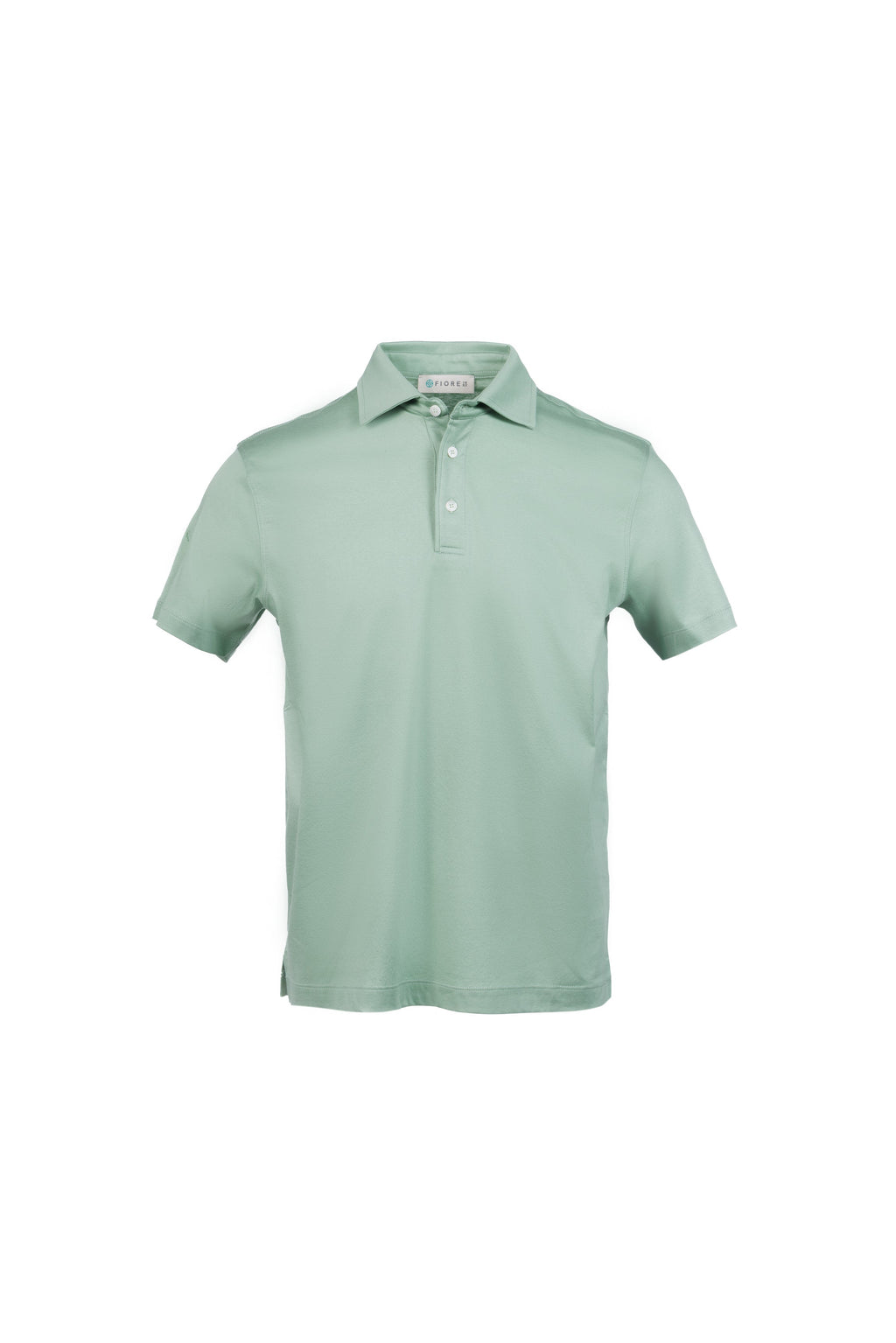 Sage pima cotton polo shirt