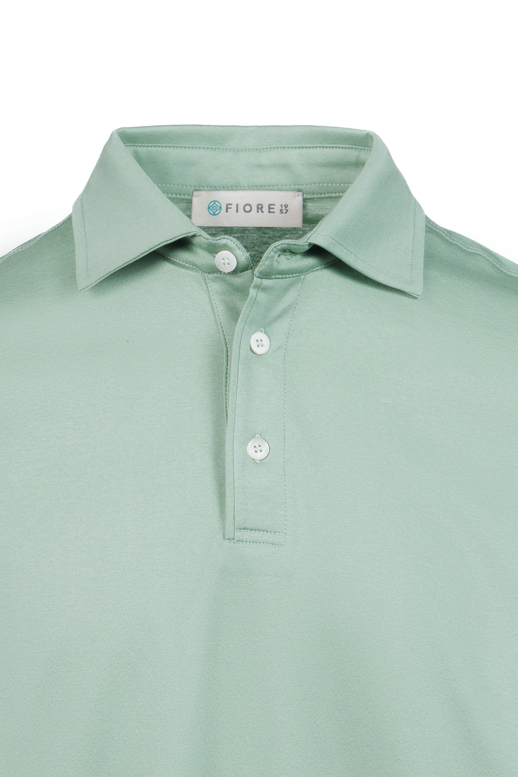 Sage pima cotton polo shirt