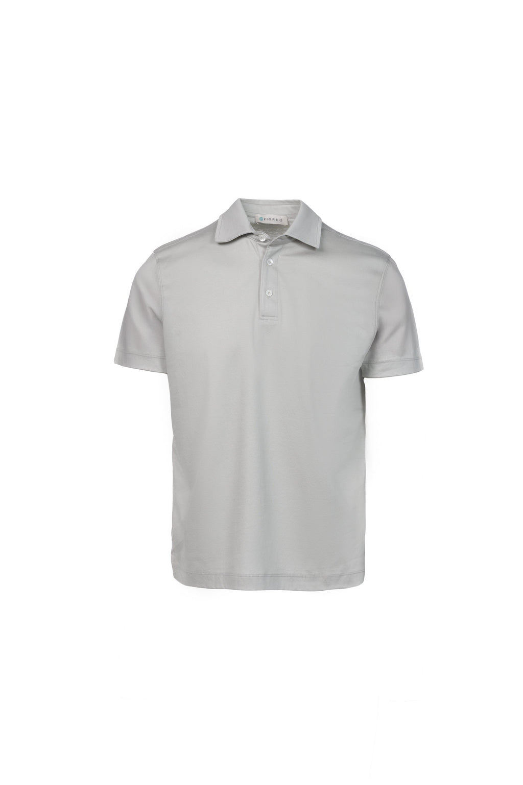 Light grey Pima cotton polo