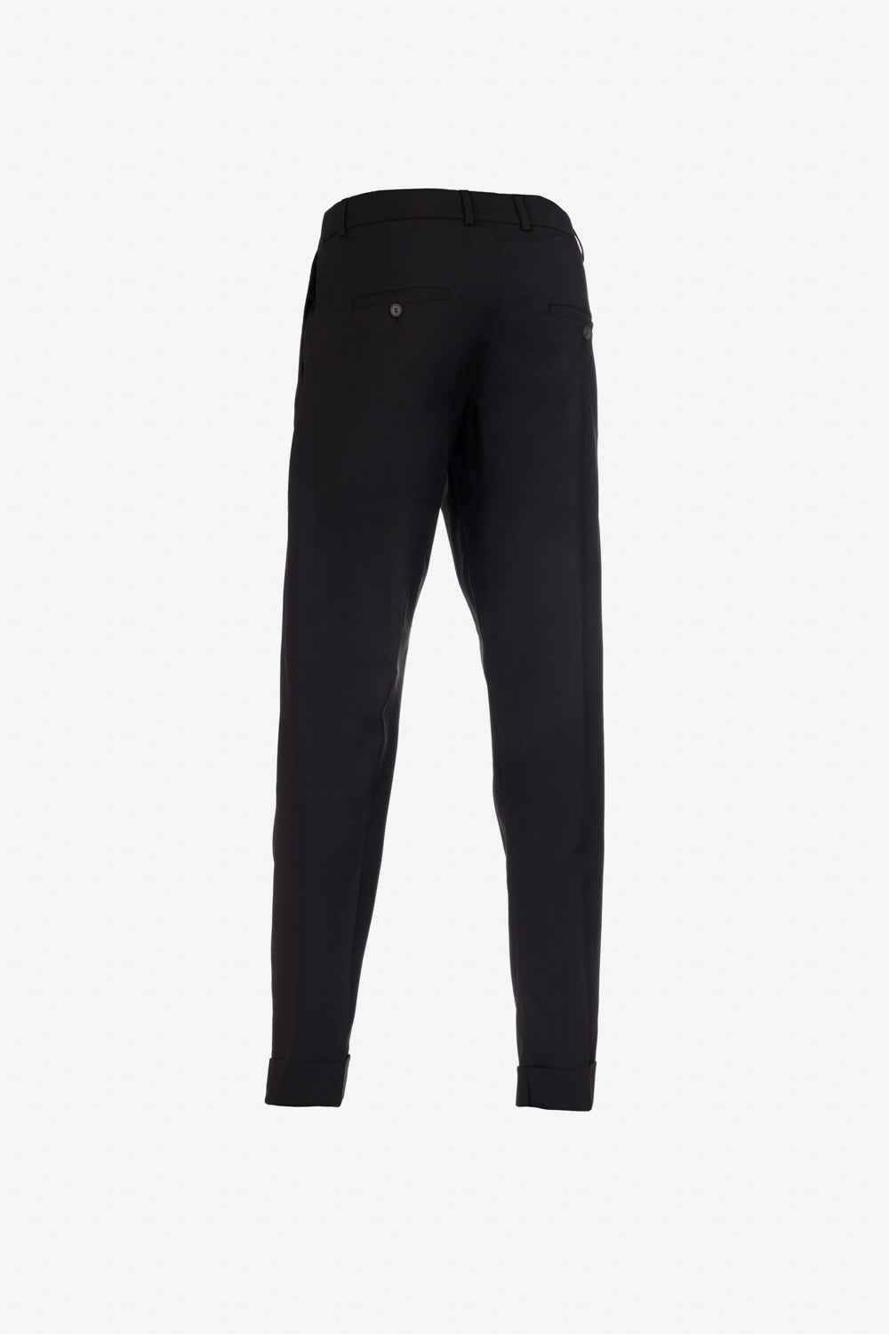Black virgin wool Milano trousers