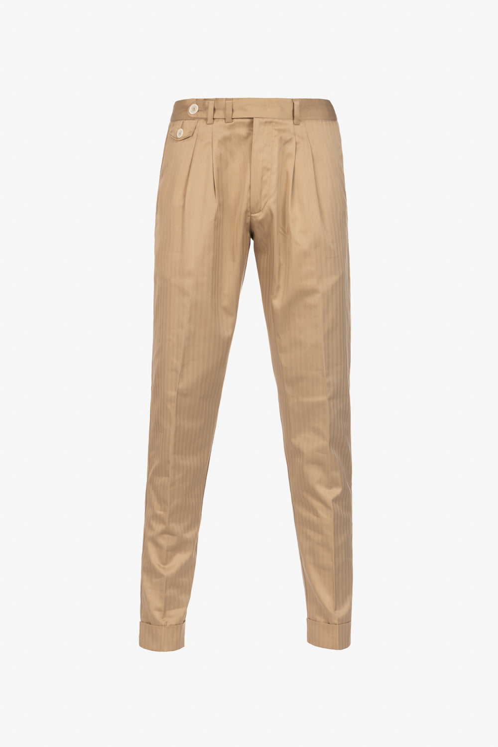 Milano beige cotton trousers