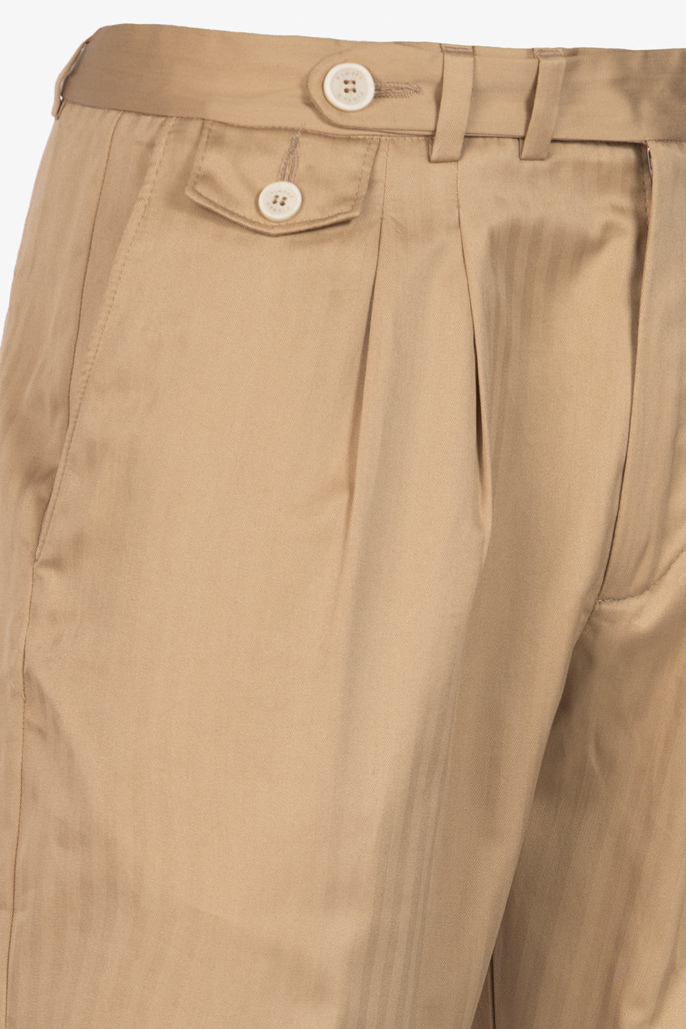 Milano beige cotton trousers
