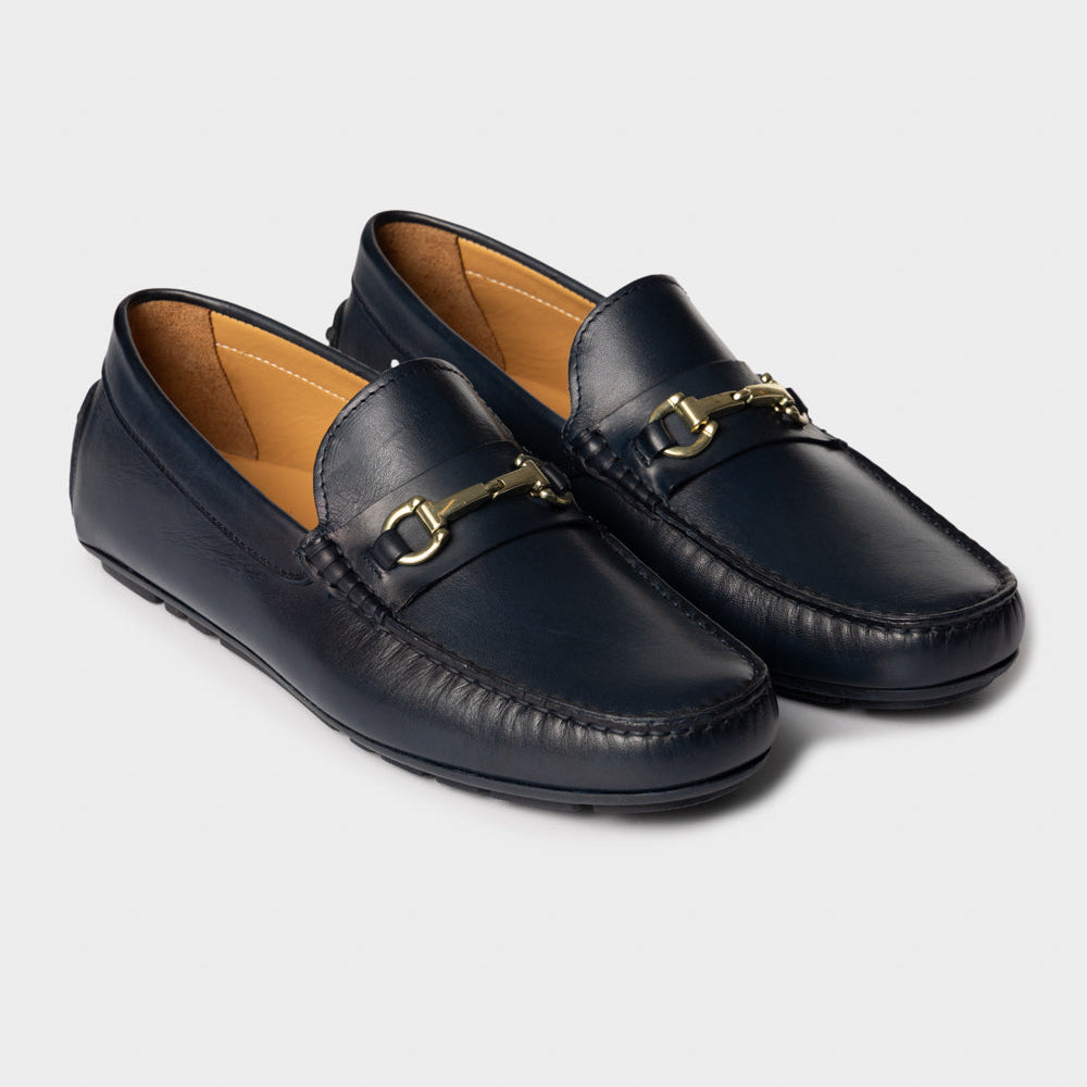 Mocassino Crust Blu