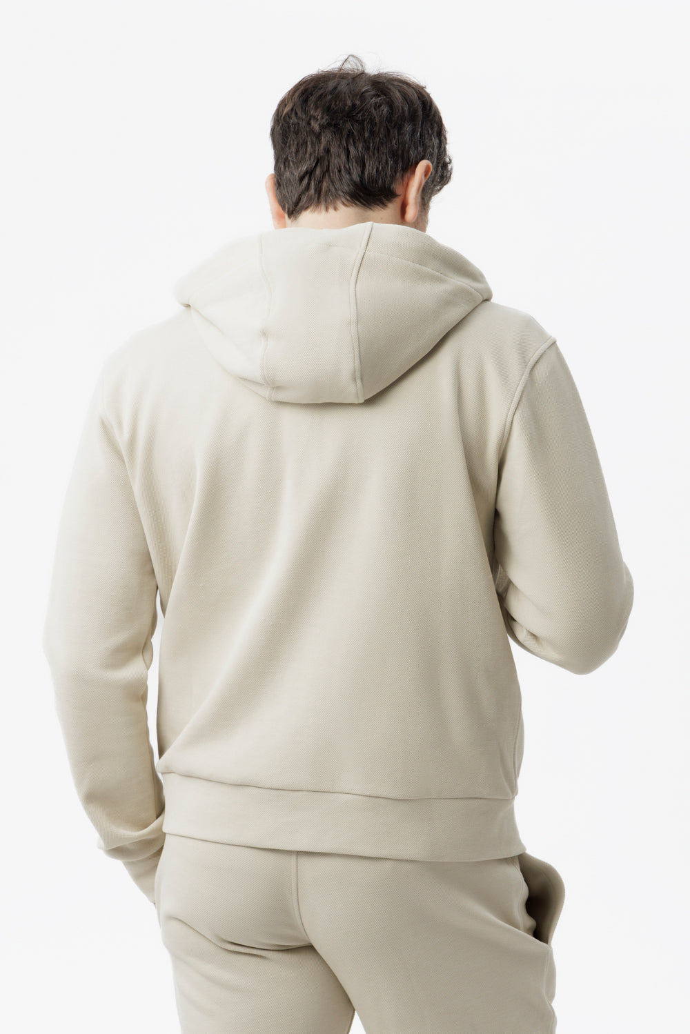 Sand zip hoodie