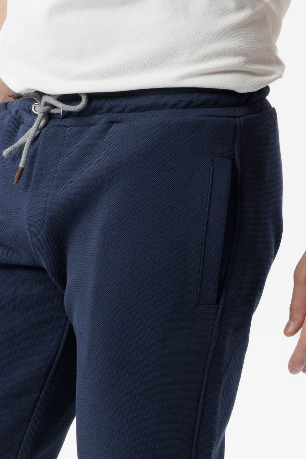 Blue cotton jogger pants