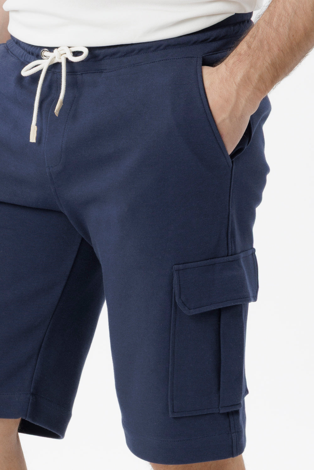 Bermuda Cargo in puro cotone blu