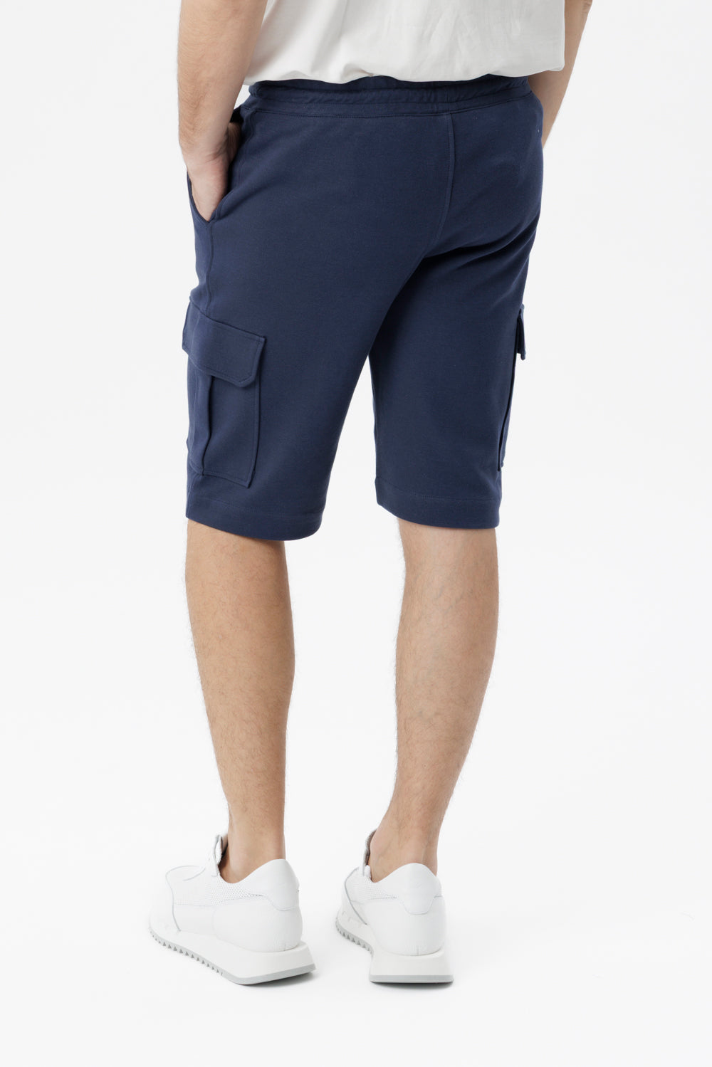 Bermuda Cargo in puro cotone blu