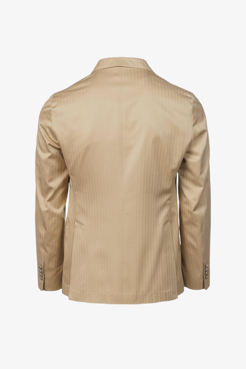 Giacca Gaeta doppiopetto in cotone beige