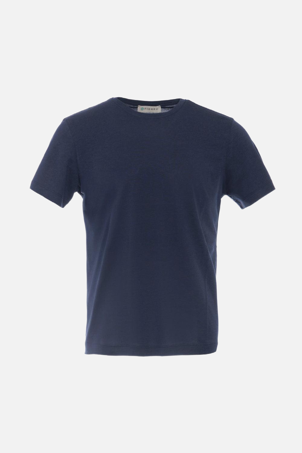 Blue cotton and bamboo T-shirt