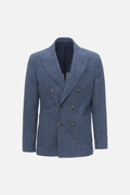 Giacca decostruita un petto e mezzo in cotone blu