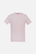 Pink stretch cotton T-shirt