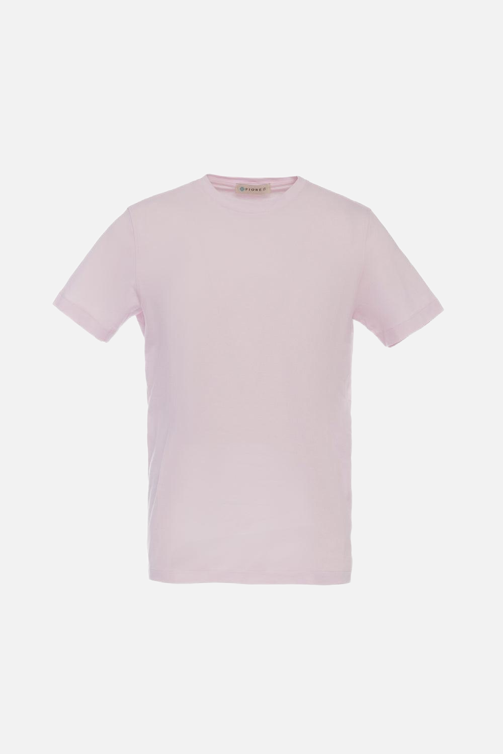 Pink stretch cotton T-shirt