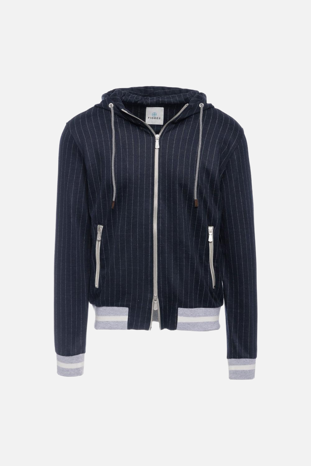 Blue pinstripe hoodie
