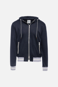 Blue pinstripe hoodie