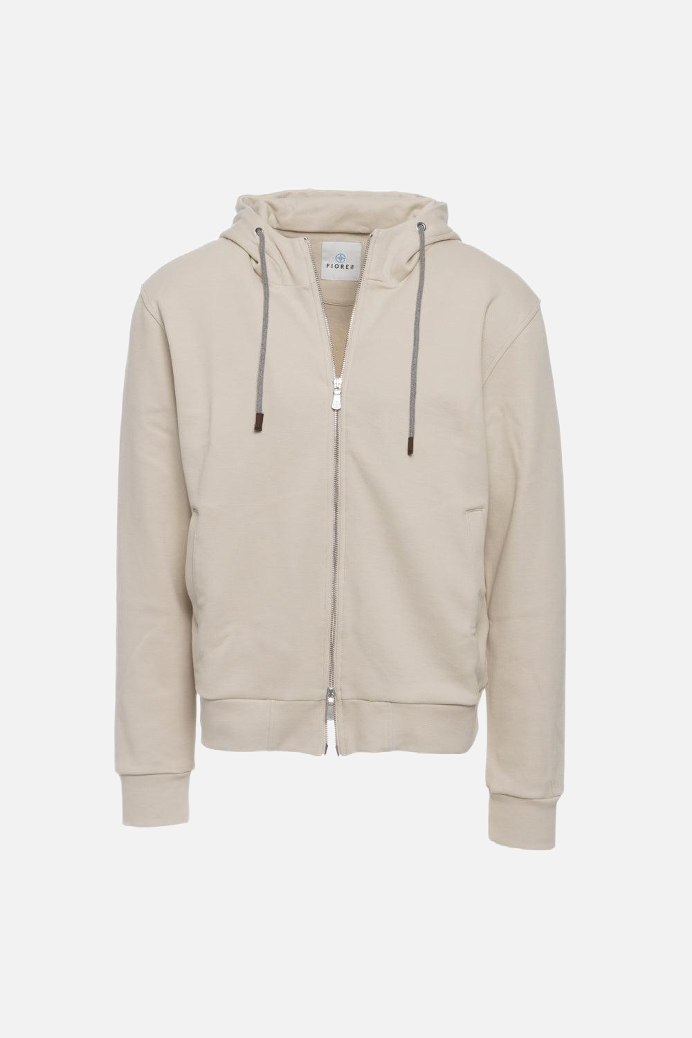 Sand zip hoodie