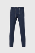 Navy blue comfort nylon drawstring trousers