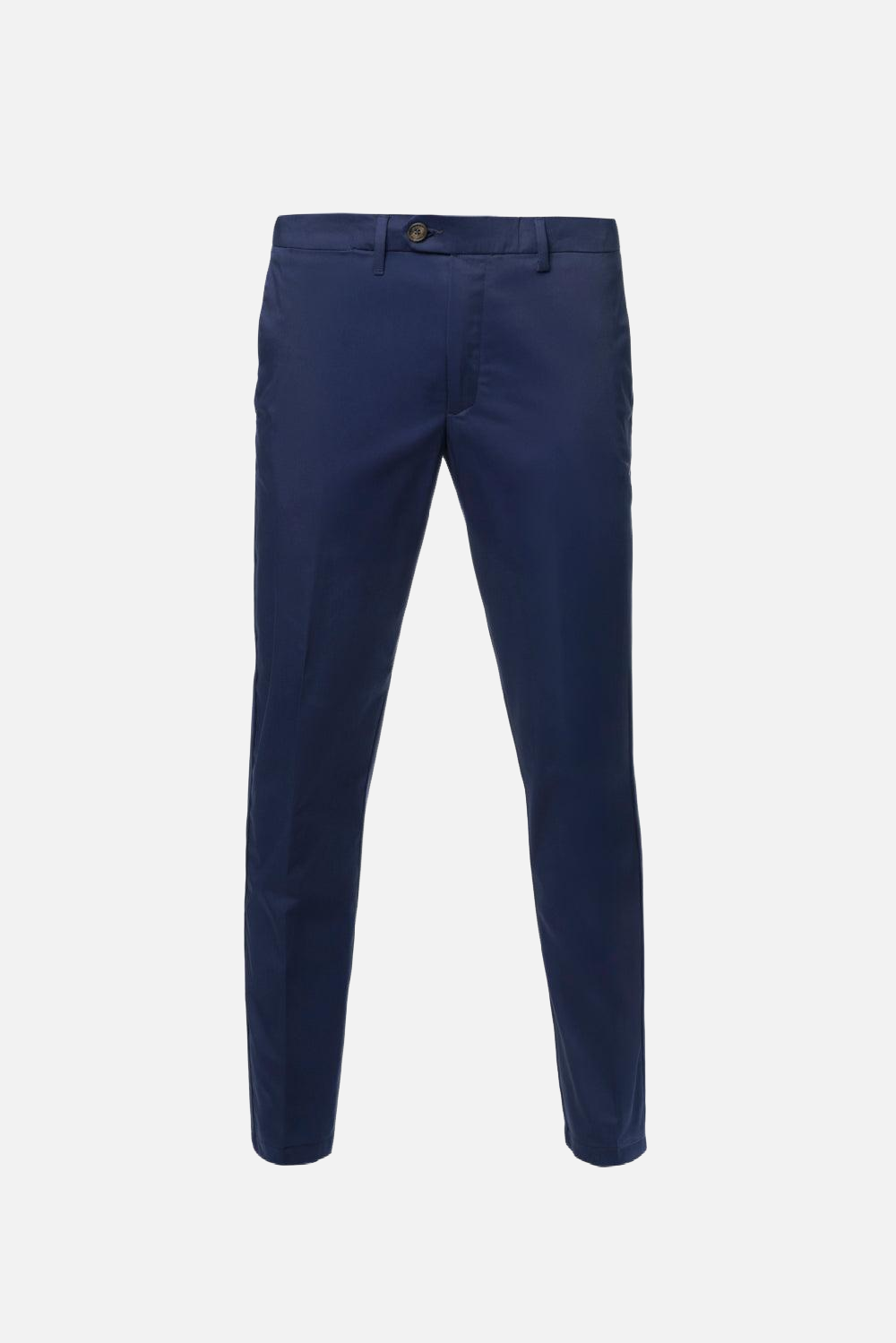 Pantalone slim fit in cotone comfort blu navy