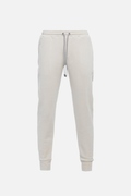 Sand cotton jogger trousers
